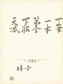 天下第一丁无删减版全本笔趣阁