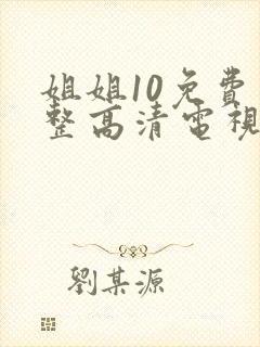 姐姐10免费完整高清电视剧看封面