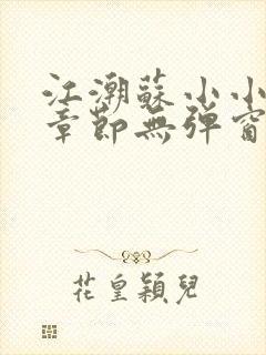 江潮苏小小最新章节无弹窗笔趣阁