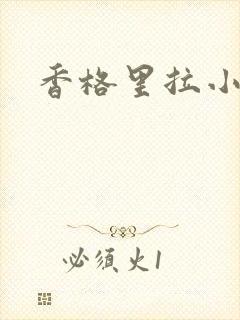 香格里拉小说封面