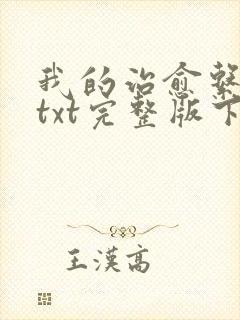 我的治愈系游戏txt完整版下载