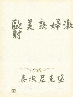 欧美熟妇激情内射