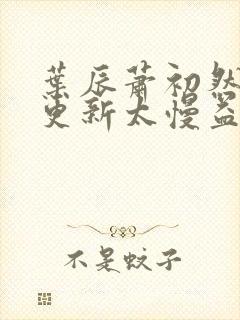 叶辰萧初然刚刚更新太慢益生菌