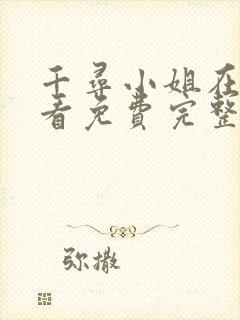 千寻小姐在线观看免费完整版