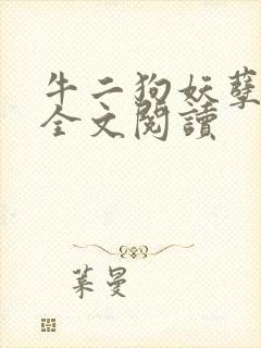 牛二狗妖孽人生全文阅读封面