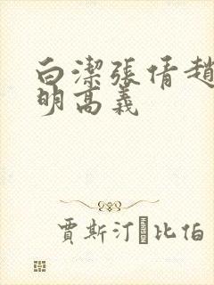 白洁张倩赵敏李明高义