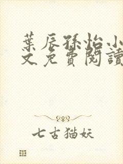 叶辰孙怡小说全文免费阅读