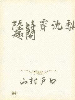 陆时霁沈梨初笔趣阁封面