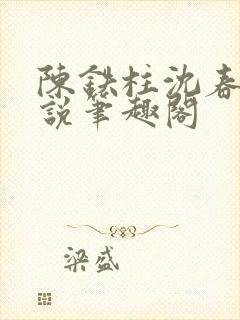 陈铁柱沈春花小说笔趣阁封面