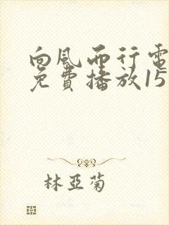 向风而行电视剧免费播放15集