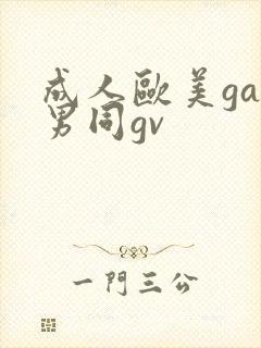 成人欧美gay男同gv封面