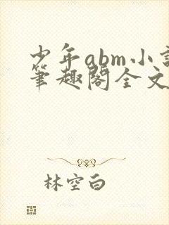 少年abm小说笔趣阁全文阅读笔趣阁