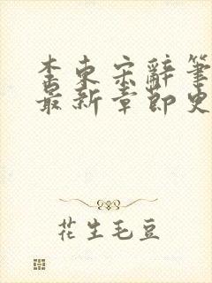 李东宋辞笔趣阁最新章节更新