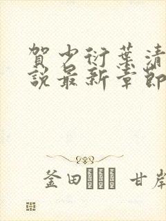 贺少衍叶清栀小说最新章节免费阅读