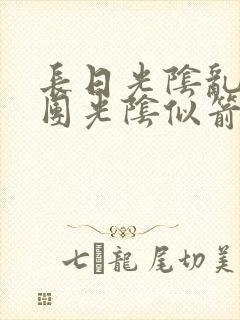 长日光阴乱作一团光阴似箭封面