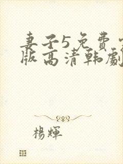 妻子5免费完整版高清韩剧在线观看全集