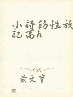 小诗的性放荡日记高h