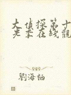 大侦探第十季拾光季在线观看免费版高清