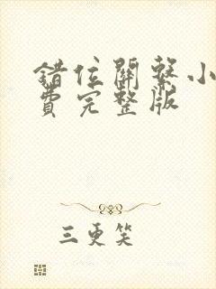 错位关系小说免费完整版