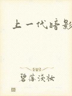 上一代暗影刺客封面