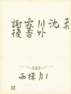 谢霖川沈柔结局后番外