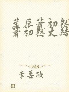 叶辰萧初然叶辰萧初然大结局