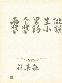 两个男生做酿酿酱酱的小说