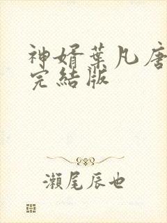 神婿叶凡唐若雪完结版