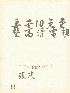 妻子10免费完整高清电视剧在线看