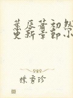 叶辰萧初然最新更新章节小说