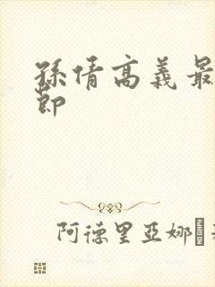 孙倩高义最新章节封面