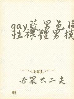 gay蓝男色同性裸体男模封面