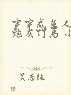 穿穿成万人迷的炮灰竹马 小说