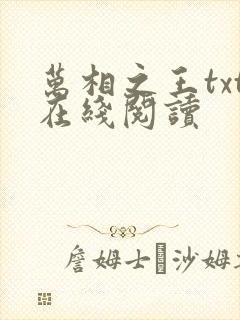 万相之王txt在线阅读