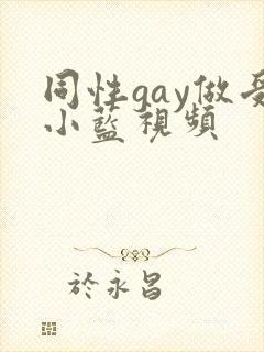 同性gay做受小蓝视频