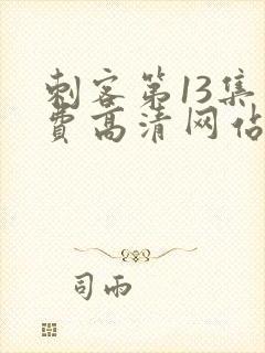 刺客第13集免费高清网站下载大全