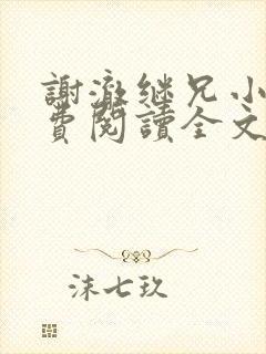 谢澈继兄小说免费阅读全文无弹窗封面