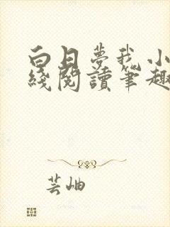 白日梦我小说在线阅读笔趣阁