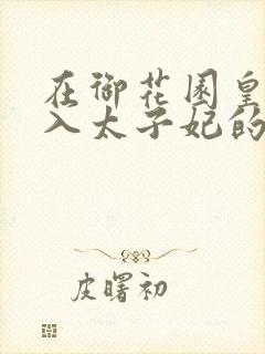 在御花园皇上进入太子妃的小说