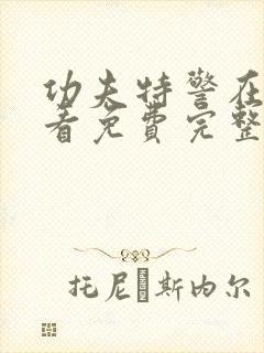 功夫特警在线观看免费完整版高清