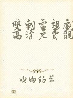 双刺电视剧在线高清免费观看