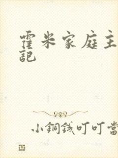 霍米家庭主妇日记封面