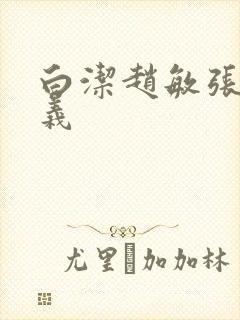 白洁赵敏张倩高义