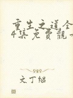 重生之道全集24集免费观看封面