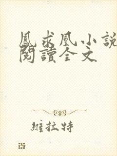 凤求凰小说免费阅读全文