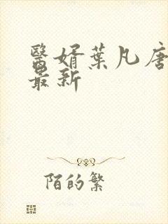 医婿叶凡唐若雪最新封面