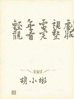 轻年电视剧免费观看完整版