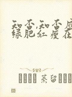 知否,知否应是绿肥红瘦在线观看