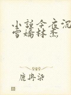 小说今夜沉醉段雪娇林杰