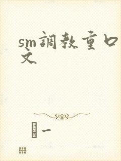 sm调教重口h文